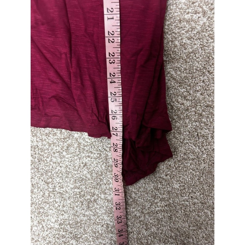 Torrid Super Soft Beet Red Slub Drape Open Cardig… - image 7